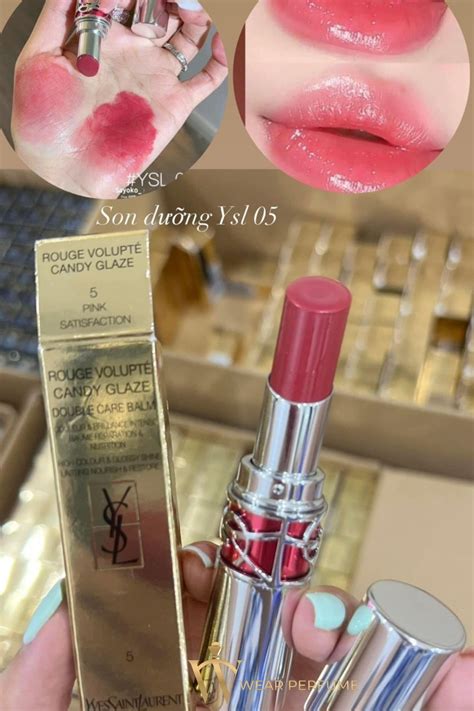 ysl rouge volupte candy glaze|YSL candy glaze pink satisfaction.